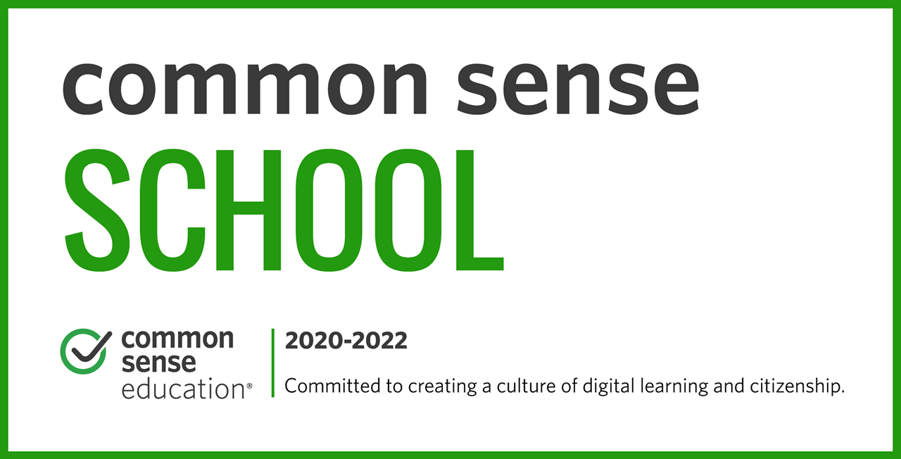 Award banner for Common sense schools 2020-2022